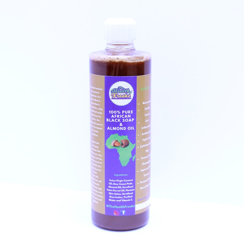 African Black Soap with Almond Oil